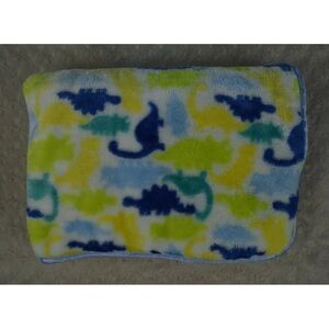 Baby Gear Dinosaur Baby Blanket Dino Print Blue White Green Yellow Plush